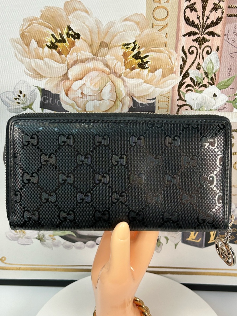 GUCCi GG Imprime Guccissima Leather Zip Around Wallet ππ€ - Picture 10 of 17